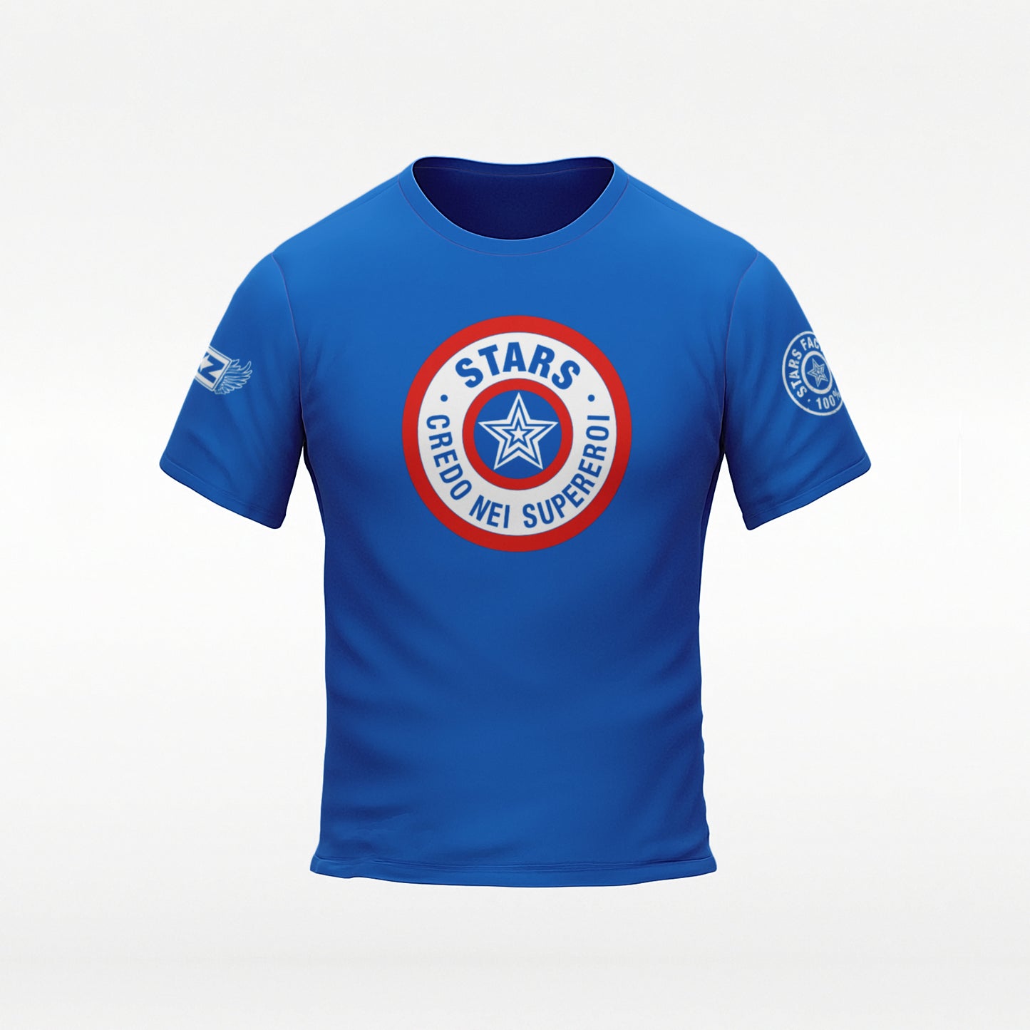 T-SHIRT "CREDO NEI SUPEREROI" Light Blue