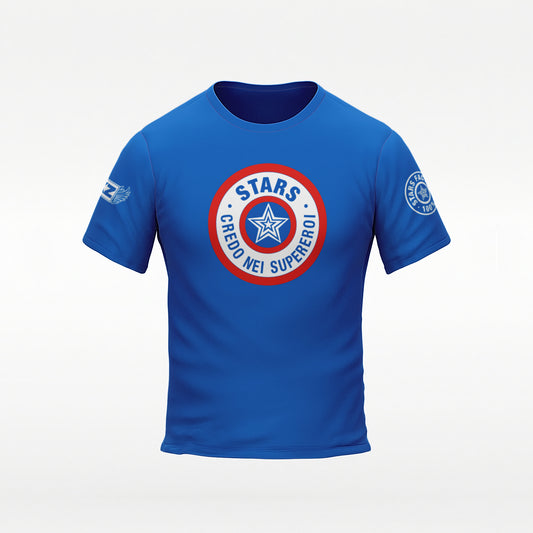T-SHIRT "CREDO NEI SUPEREROI" Light Blue