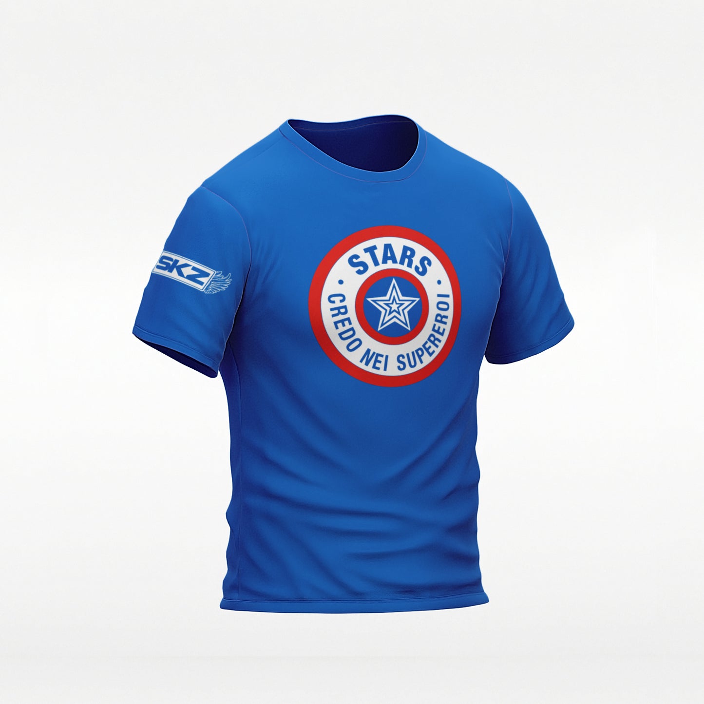 T-SHIRT "CREDO NEI SUPEREROI" Light Blue
